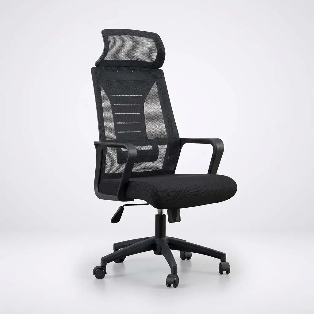 Mesh task chair in black – affordable office chair Pakistan – SitWise