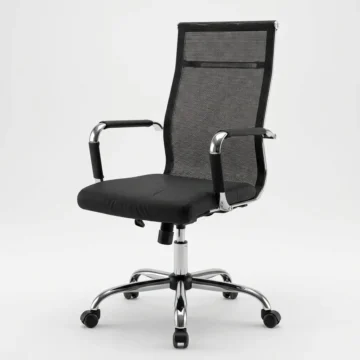 Mesh High-Back Office Chair with Chrome Base