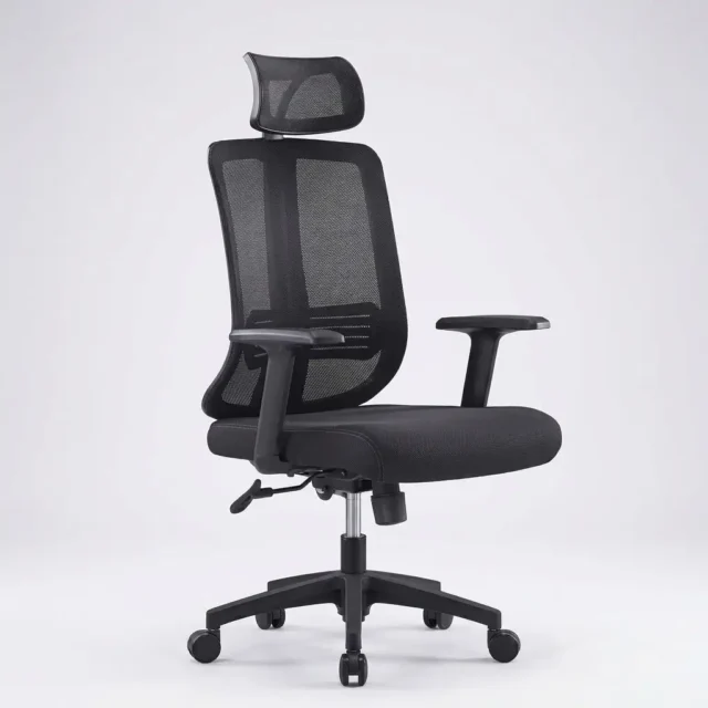 Executive mesh chair with adjustable headrest – SitWise Pakistan